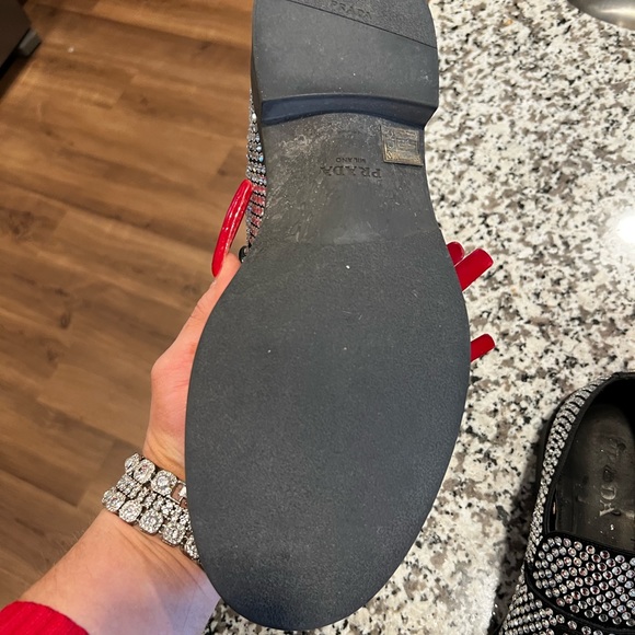 Prada Swarovski Crystal Loafers 41.5 - Picture 6 of 7